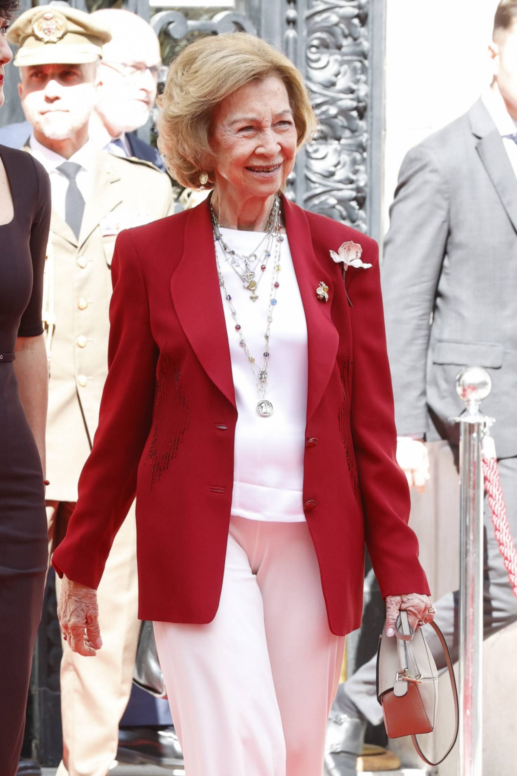 La Reina Sof&iacute;a en un acto oficial. (Foto: Gtres)