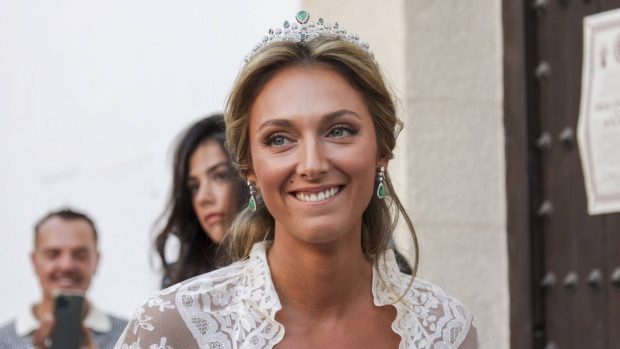 Mar&iacute;a Luisa Arr&oacute;spide vestida de novia. (Foto: Gtres)