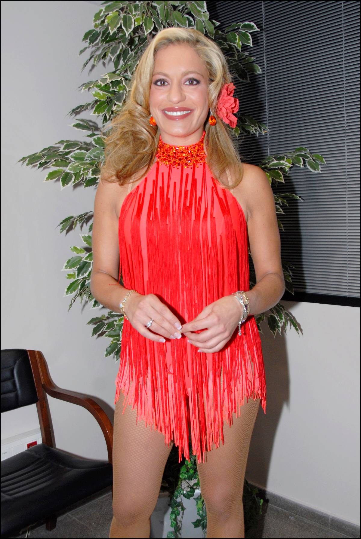 Gema Ruiz posando durante el programa de televisión Mira quién baila (2007). (Foto: Gtres)