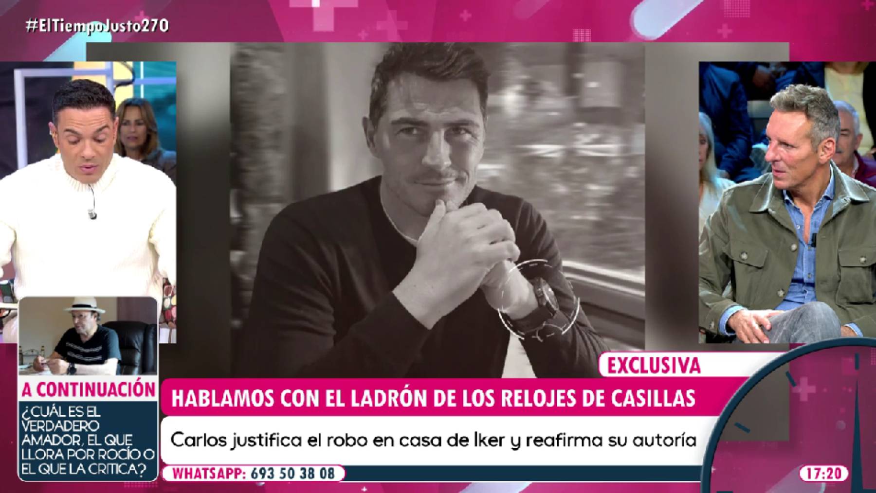 El caso de Iker Casillas en 'El tiempo justo'. (Foto: Telecinco)