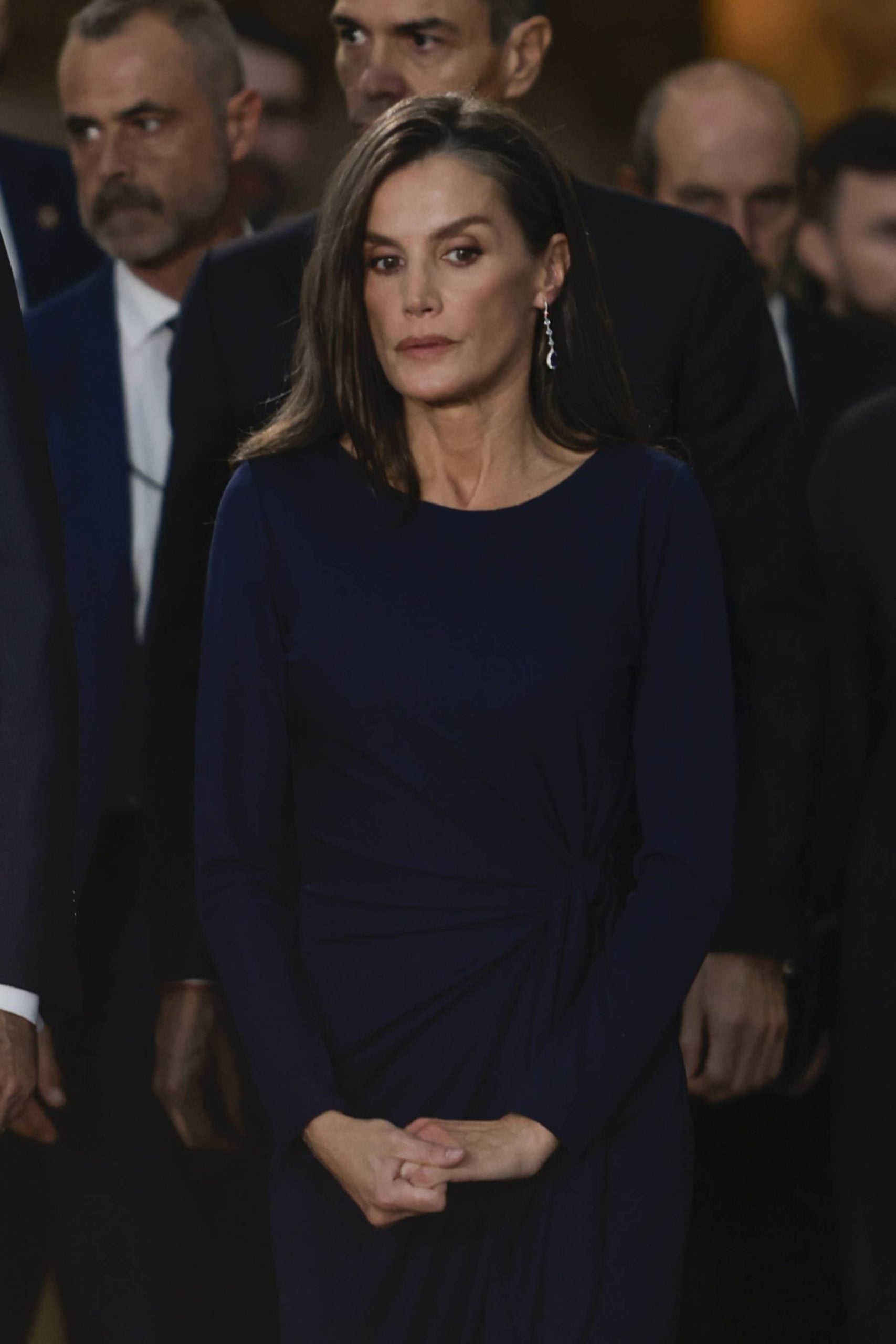 La Reina Letizia en el homenaje de Estado a las v&iacute;ctimas de la DANA. (Foto: Gtres)