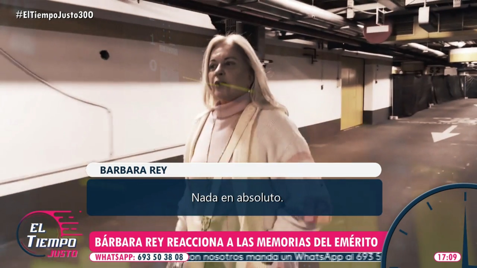 Captura de B&aacute;rbara Rey en 'El tiempo justo'