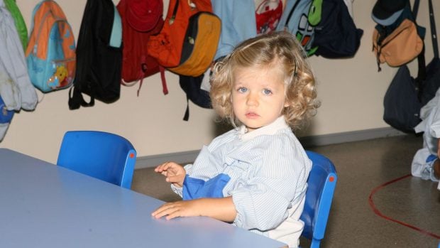 El primer d&iacute;a de colegio de la princesa Leonor. (Foto: Gtres)