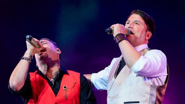 Andy y Lucas durante su &uacute;ltimo concierto. (Foto: Gtres)