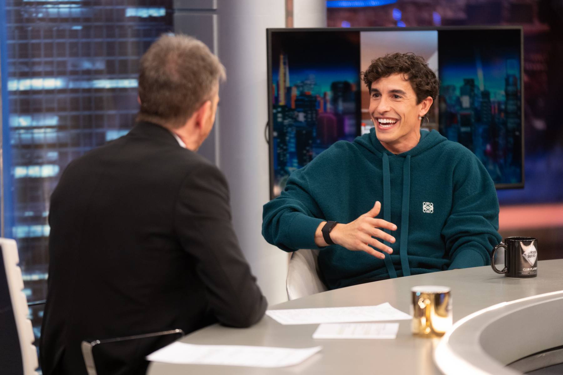 Marc M&aacute;rquez en 'El Hormiguero'. (Foto: Gtres)