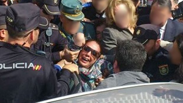 Isabel Pantoja el día que recibió su sentencia por el 'Caso Malaya'. (Foto: Gtres)