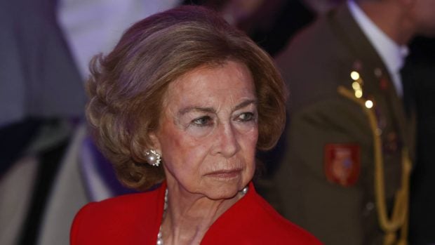 La Reina Sof&iacute;a en un evento en Madrid. (Foto: Gtres)