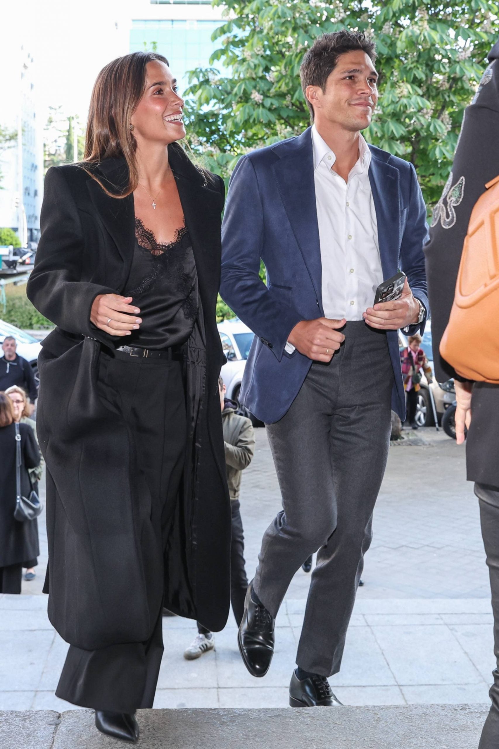 Mar&iacute;a Pombo y Pablo Castellano en Madrid. (Foto: Gtres)