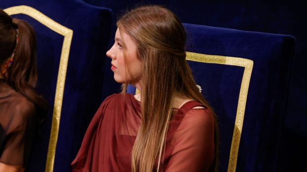La infanta Sof&iacute;a en los Premios Princesa de Asturias. (Foto: Gtres)