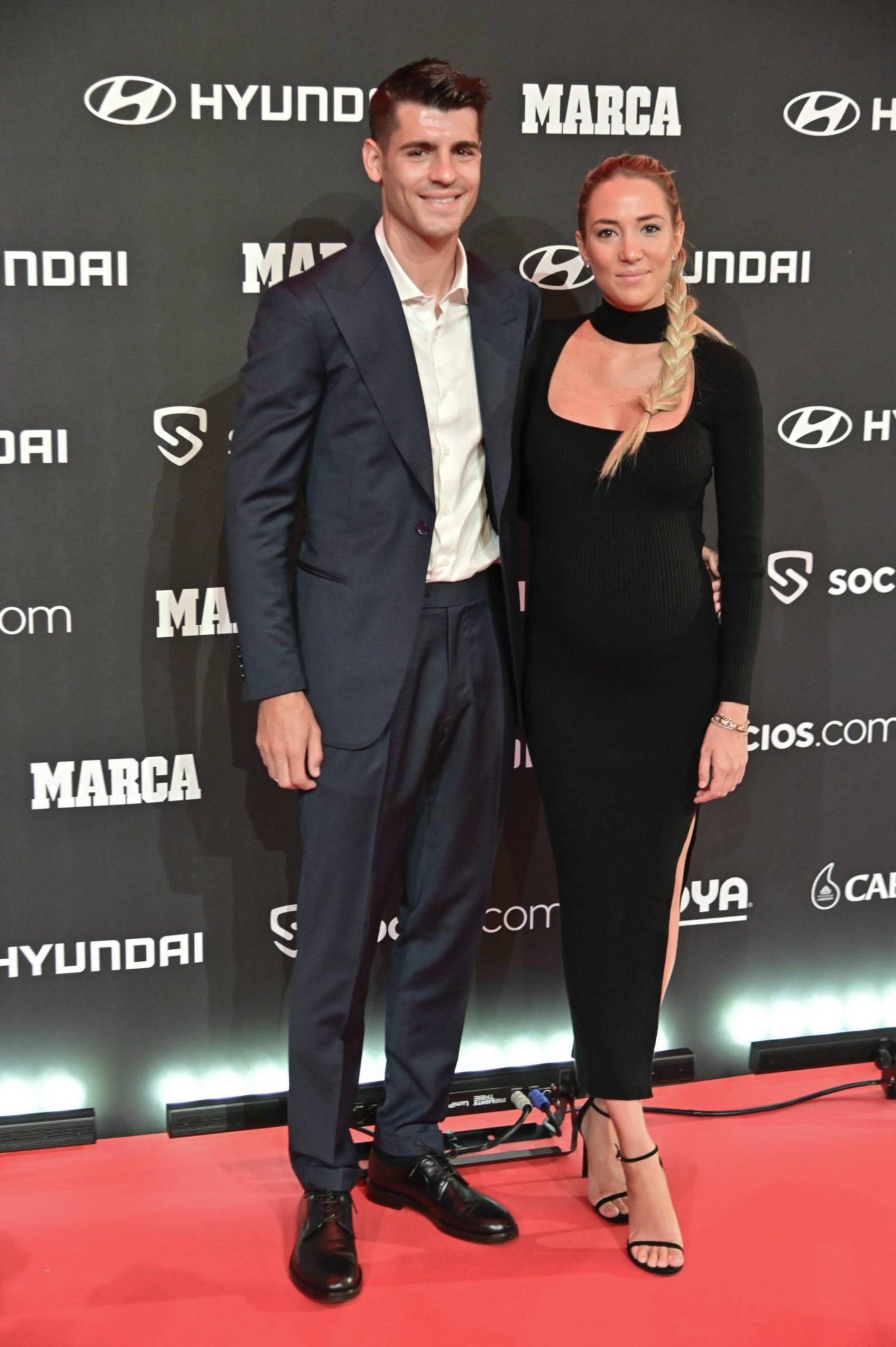 Álvaro Morata y Alice Campello en un evento. (Foto: Gtres)