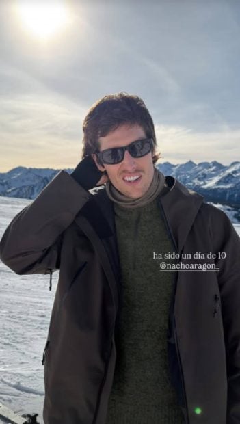 Nacho Arag&oacute;n en Baqueira. (Foto: Instagram)