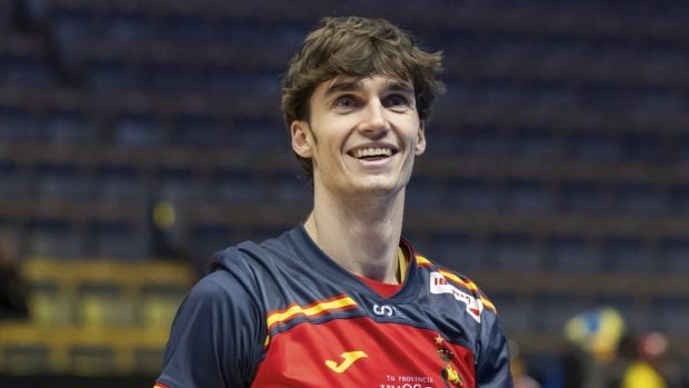 Pablo Urdangarin en un partido de balonmano. (Foto: Gtres)