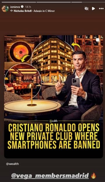 &Iacute;&ntilde;igo Onieva, Cristiano Ronaldo, Tamara Falc&oacute;