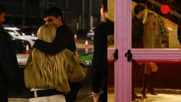 &Oacute;scar Casas y Ana Mena a la salida de IFEMA. (Fotos: Gtres)