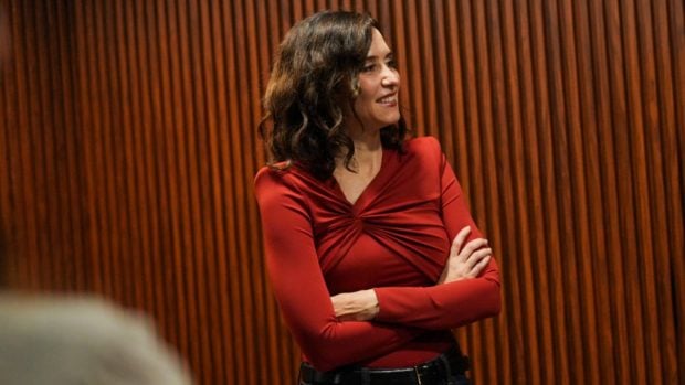 Isabel D&iacute;az Ayuso con el body de Victoria Collection. (Foto: Gtres)
