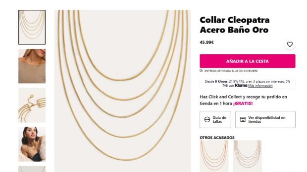 El collar Cleopatra de Singularu. (Foto: Singularu)