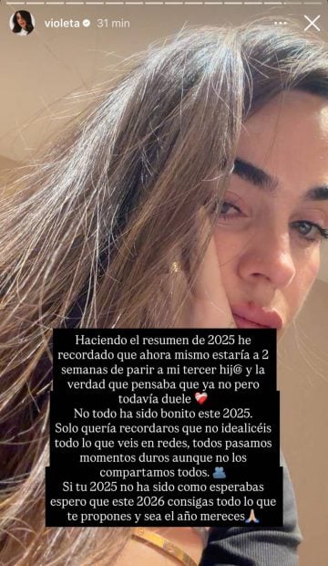Violeta, violeta embarazo, violeta hijas, violeta mangriñán