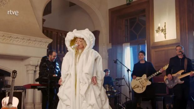 'La Oreja de Van Gogh' actúa en RTVE. (Foto: RTVE)