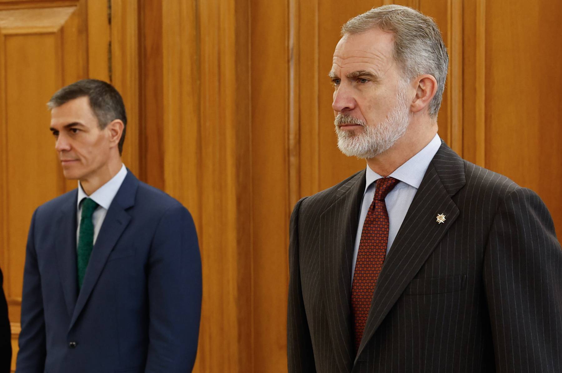 Pedro S&aacute;nchez junto al Rey Felipe VI. (Foto: Gtres)