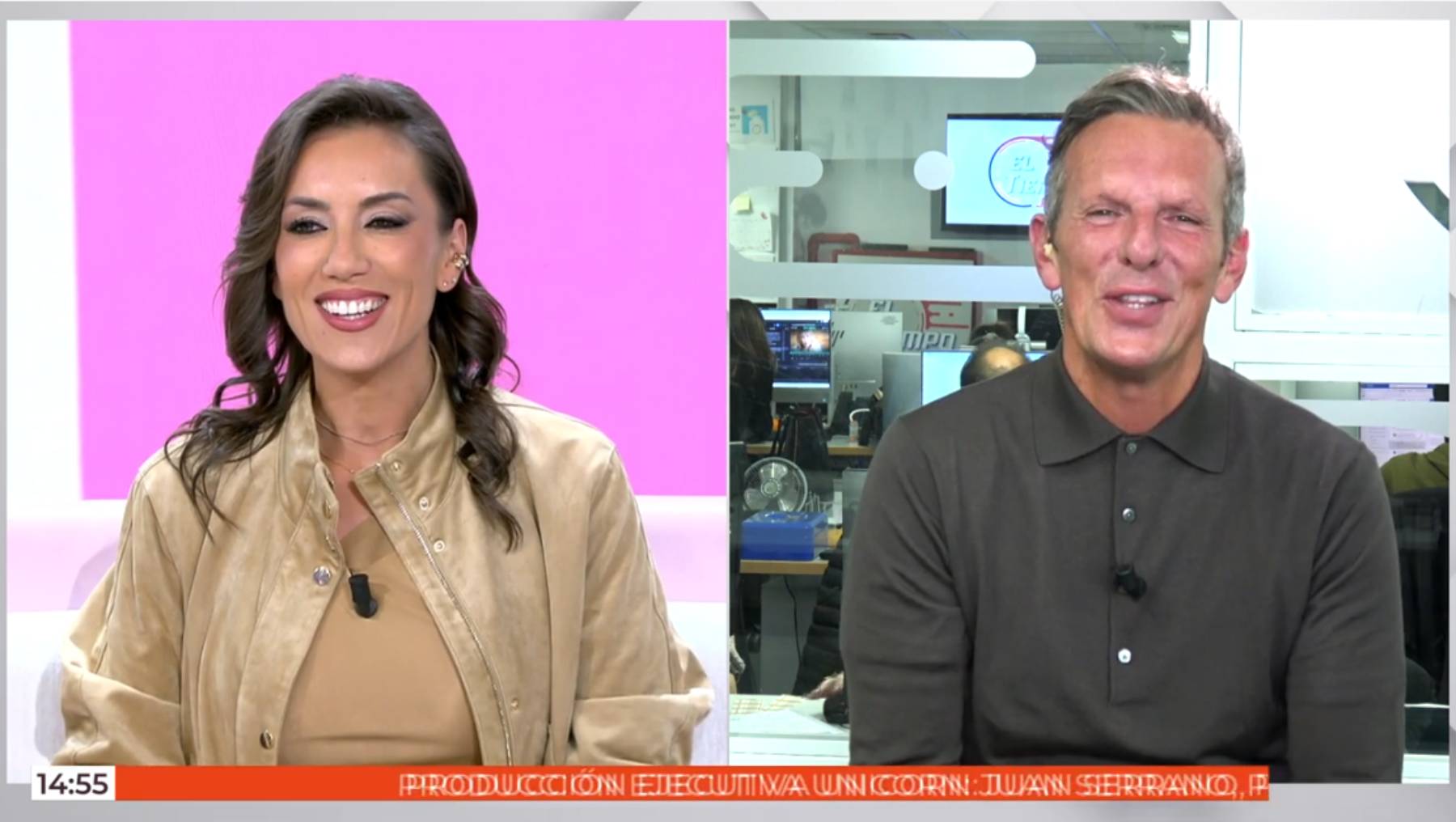 Patricia Pardo y Joaqu&iacute;n Prat en 'Vamos a ver'. (Foto: Telecinco)