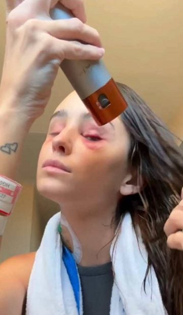 Marina Romero en el hospital. (Foto: RR.SS)