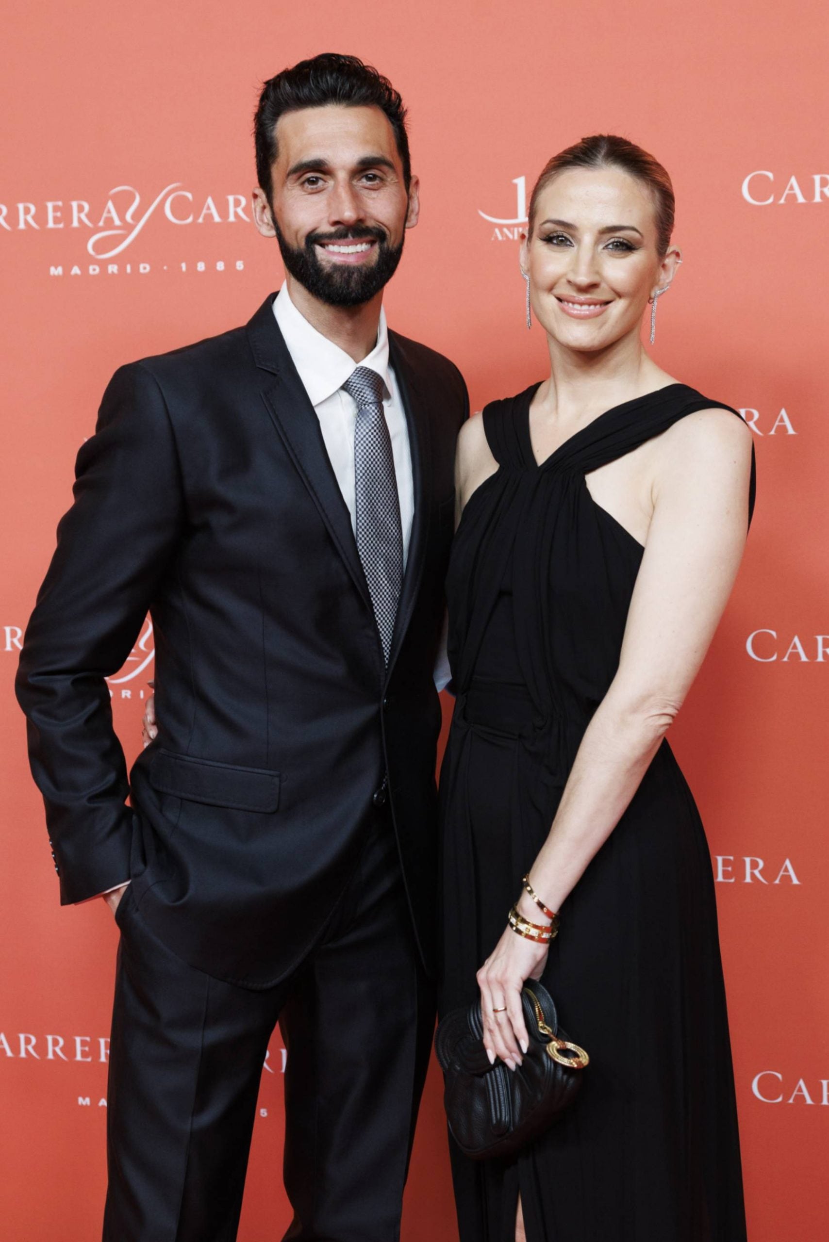 Álvaro Arbeloa y Carlota Ruiz en un evento en Madrid. (Foto: Gtres)