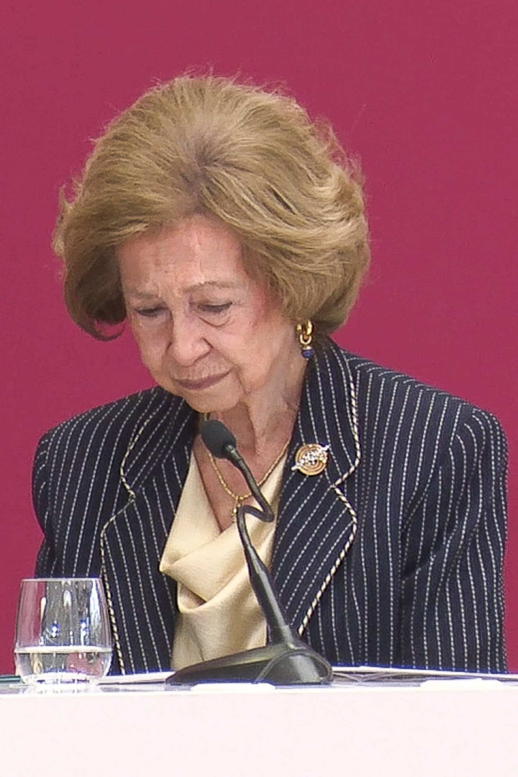 La Reina Sof&iacute;a en un acto oficial. (Foto: Gtres)