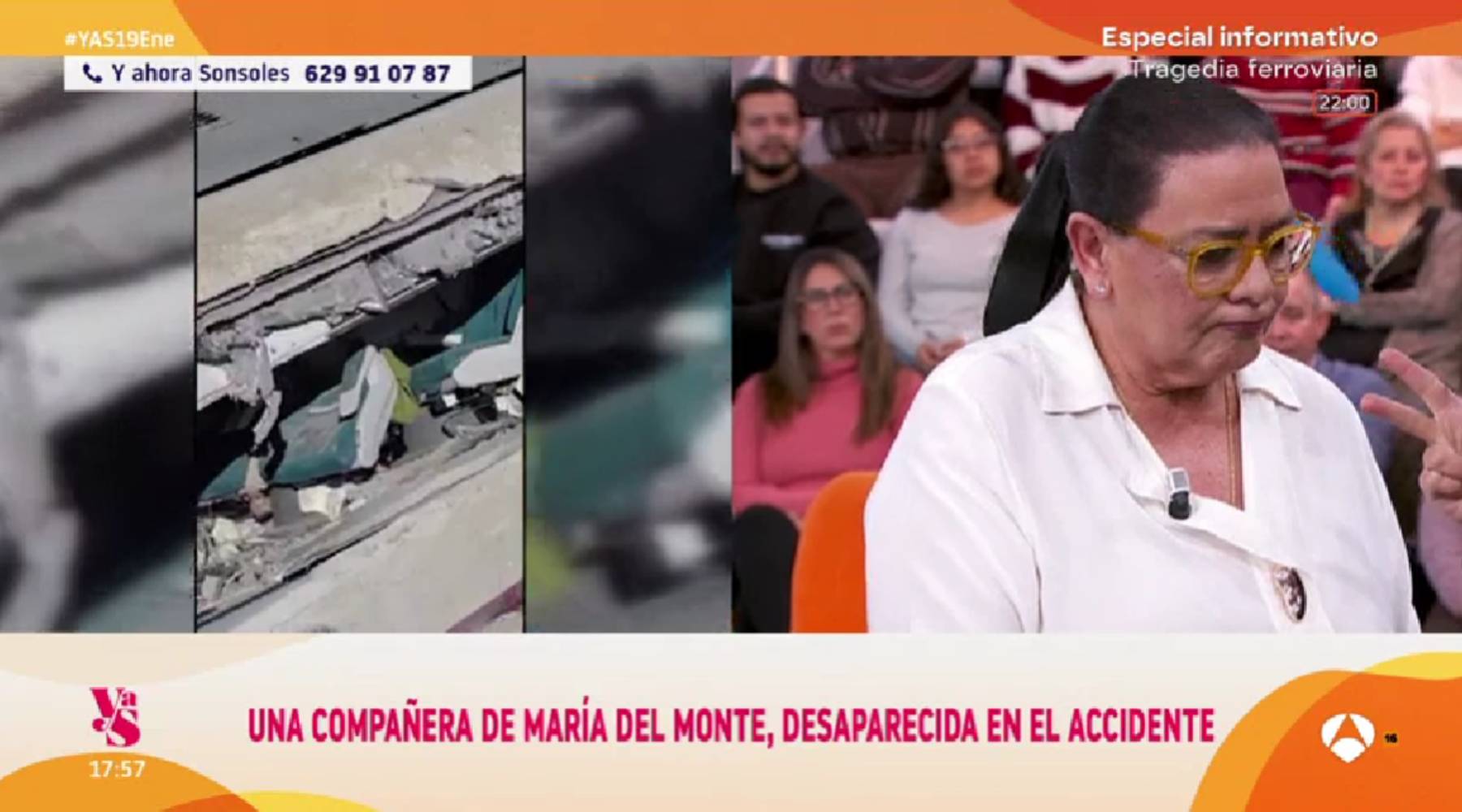 Mar&iacute;a del Monte en ' Y ahora Sonsoles'. (Foto: Antena 3)
