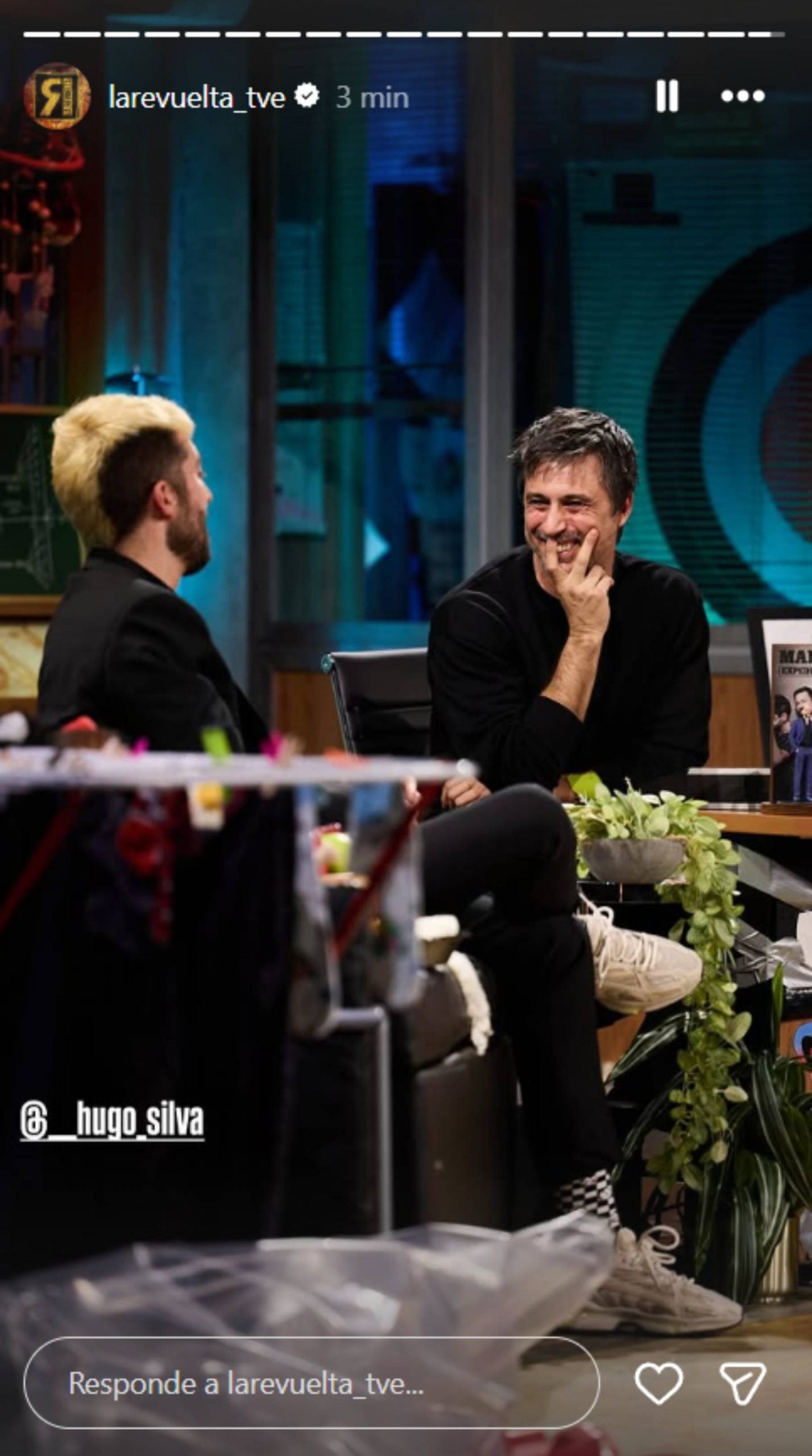 Hugo Silva en 'La Revuelta'. (Foto: RTVE)