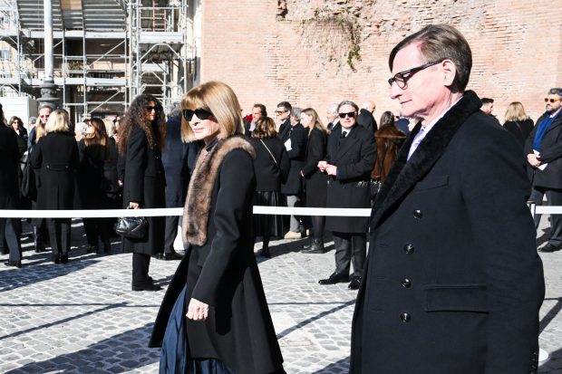 Anna Wintour en el funeral. (Foto: Gtres)