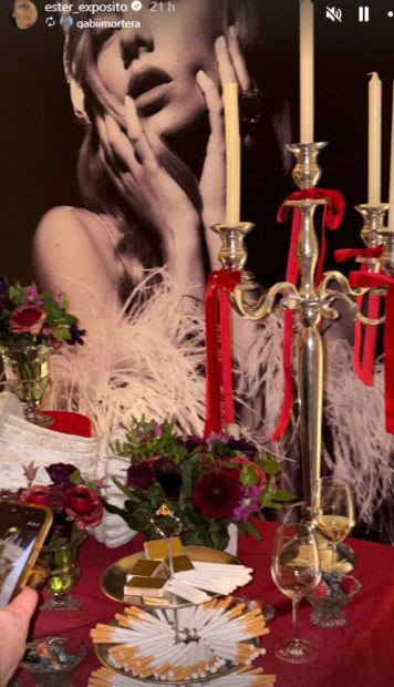 Una de las mesas del cumpleaños de Ester Expósito. (Foto: Instagram)