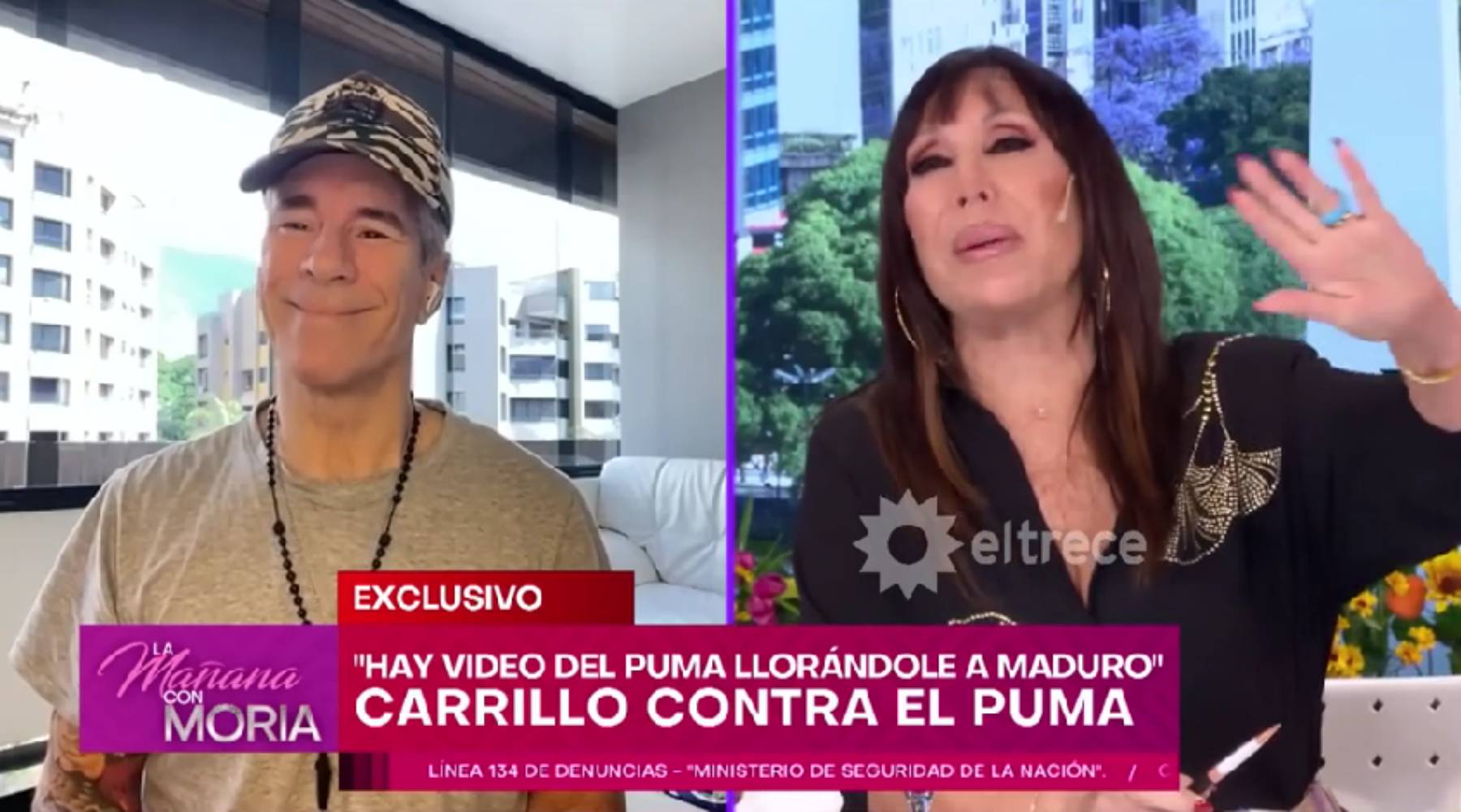 Fernando Carrillo en el programa 'La ma&ntilde;ana con Moria'. (Foto: RRSS)