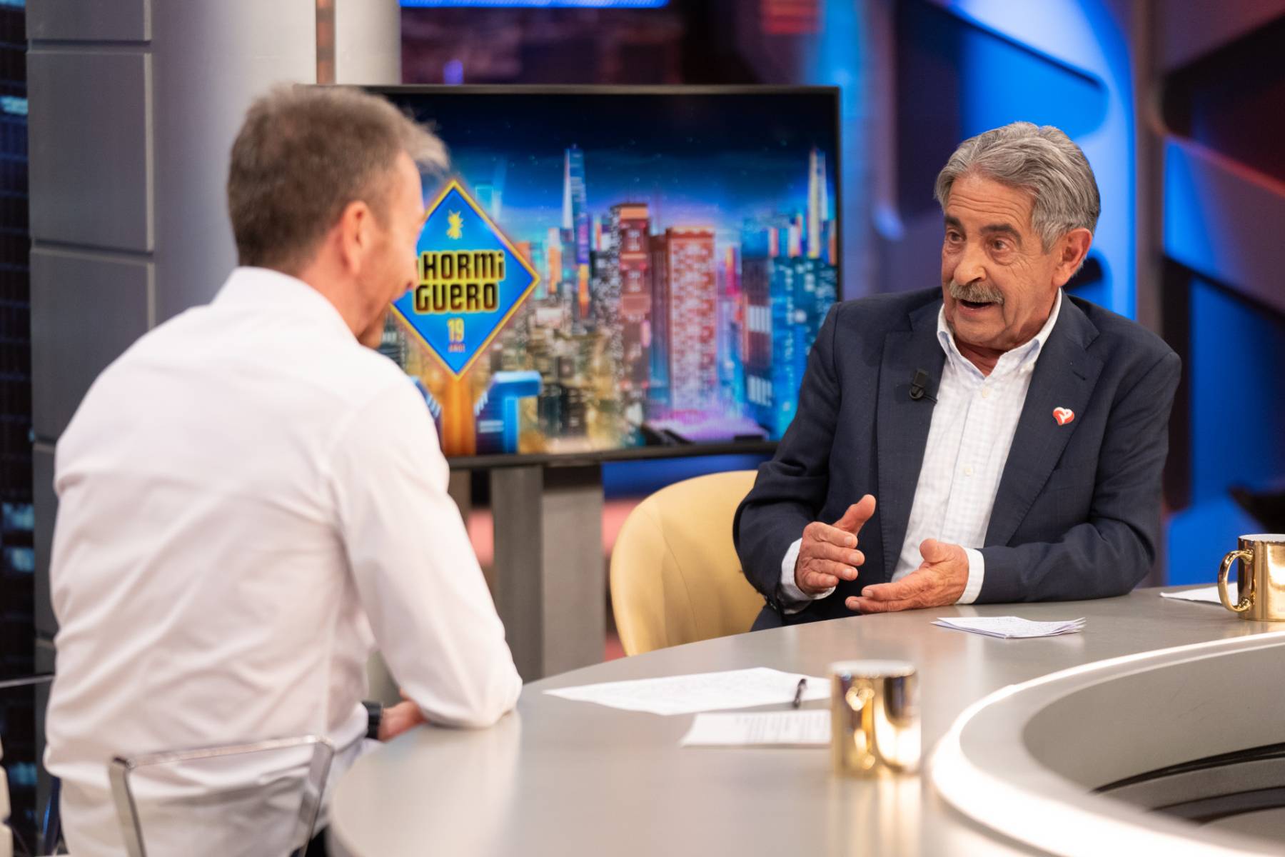 Miguel &Aacute;ngel Revilla en 'El Hormiguero'. (Foto: Gtres)