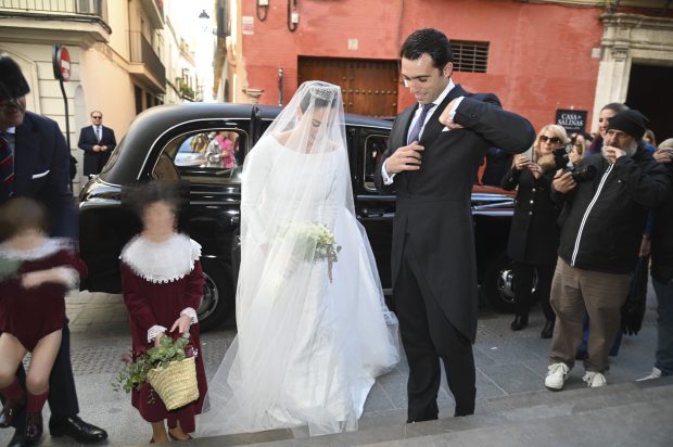Mar&iacute;a Eugenia Gonz&aacute;lez-Serna en su boda. (Foto: Gtres)
