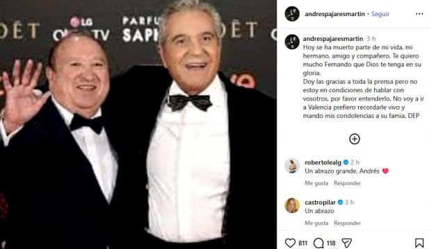 Andr&eacute;s Pajares, Andr&eacute;s Pajares esteso, 
