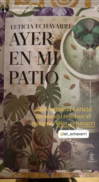 Portada del libro 'Ayer en mi patio'. (Foto: Instagram)