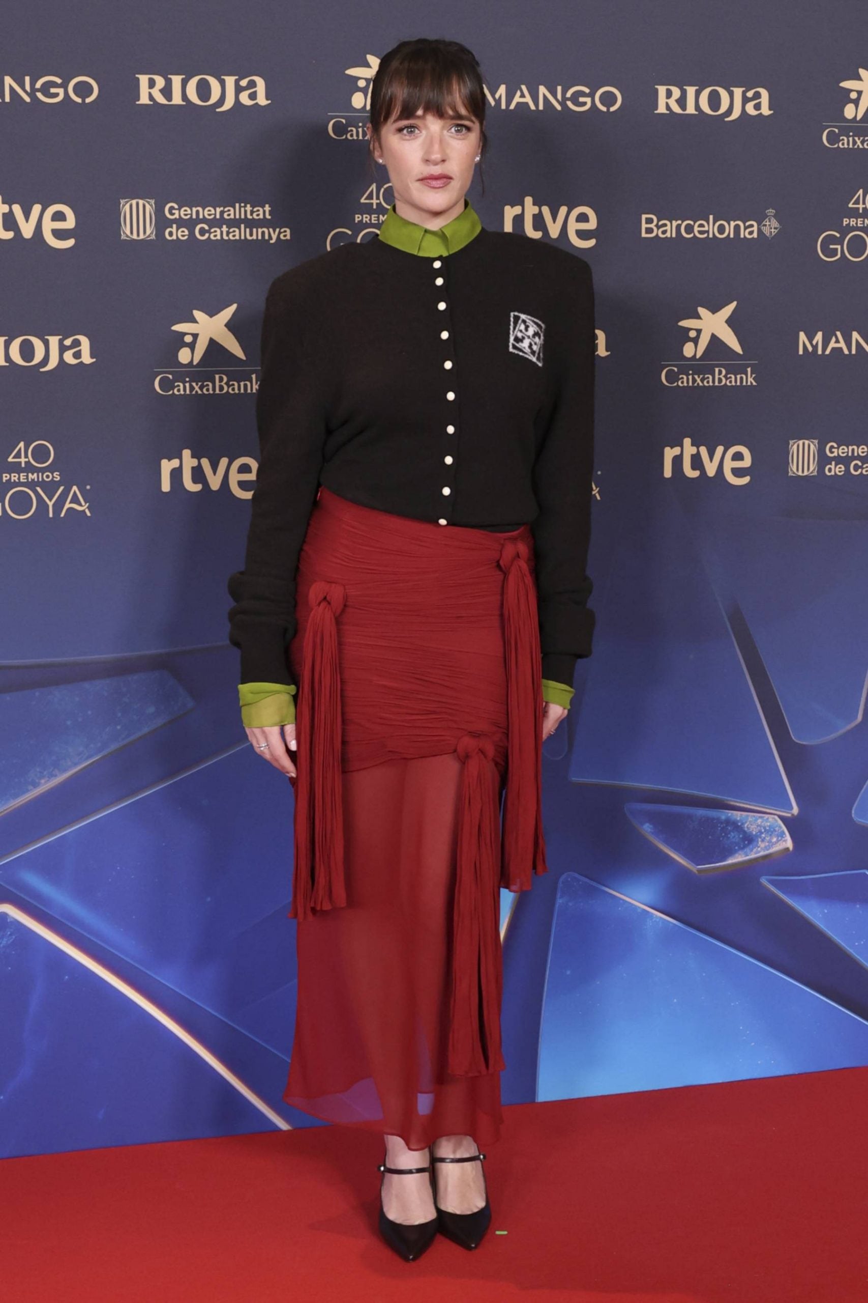 Susana Abaitua en la antesala de los premios Goya. (Foto: Gtres)