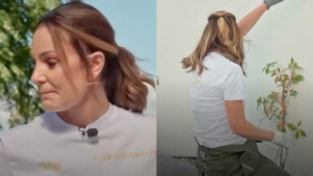 Mar Flores no pudo contener las l&aacute;grimas al escuchar a su hijo mayor. (Fotos: 'Decomasters')