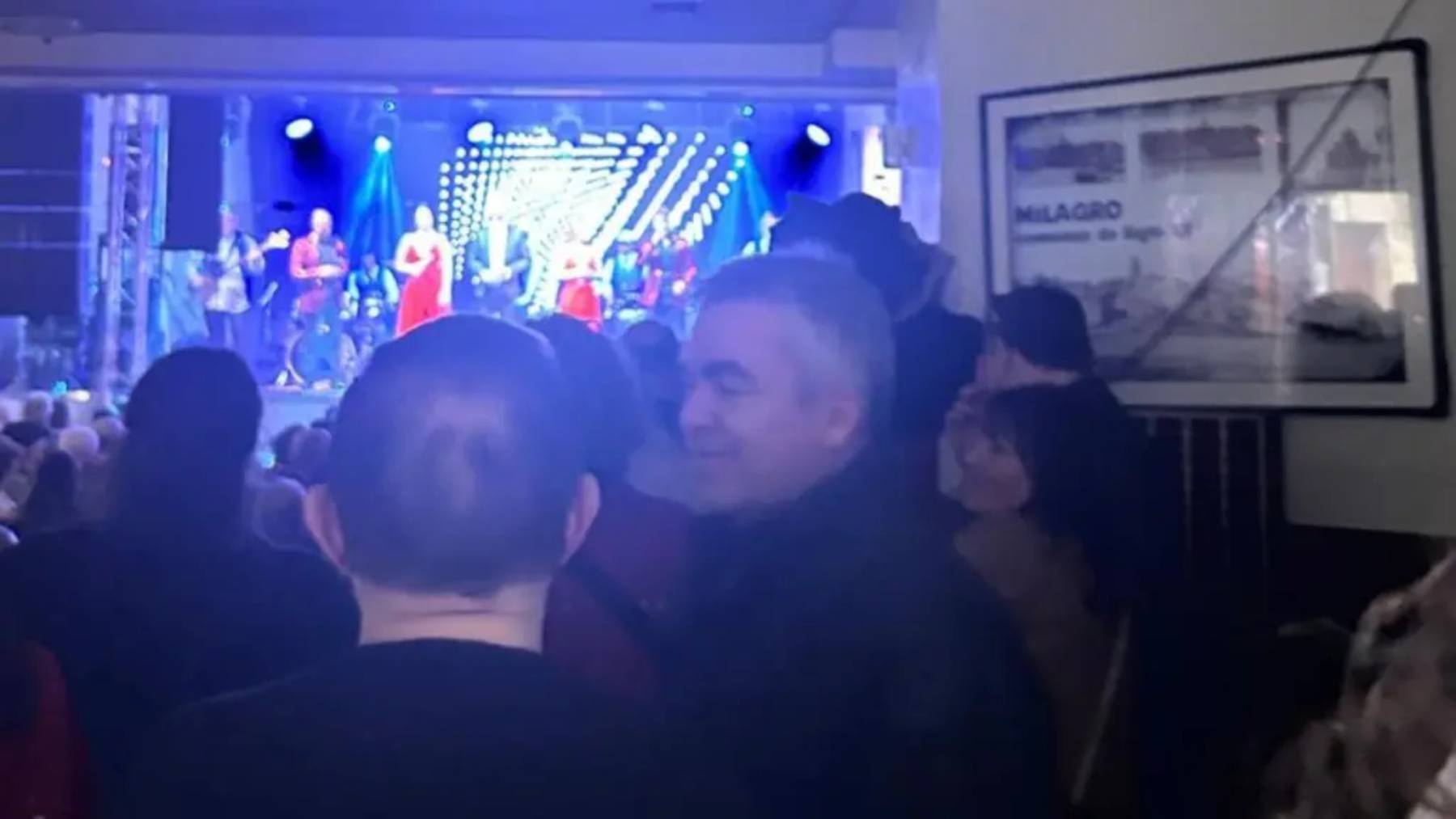 Santos Cerdán, de fiesta en Milagro. (Foto: RRSS)