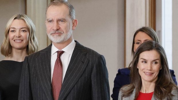 Los Reyes con Marta Ortega. (Foto: Gtres)