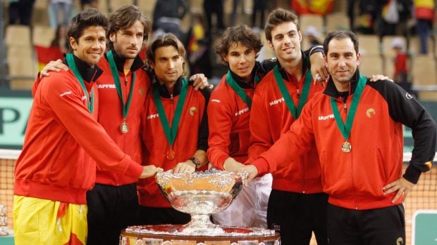 El equipo de la Selecci&oacute;n Espa&ntilde;ola de Tenis. (Foto: Gtres)