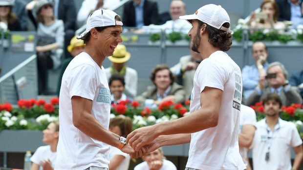 Rafa Nadal y Feliciano L&oacute;pez en un torneo. (Foto: Gtres)