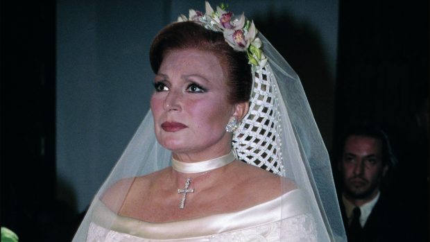 Roc&iacute;o Jurado en su boda con Ortega Cano. (Foto: Gtres)