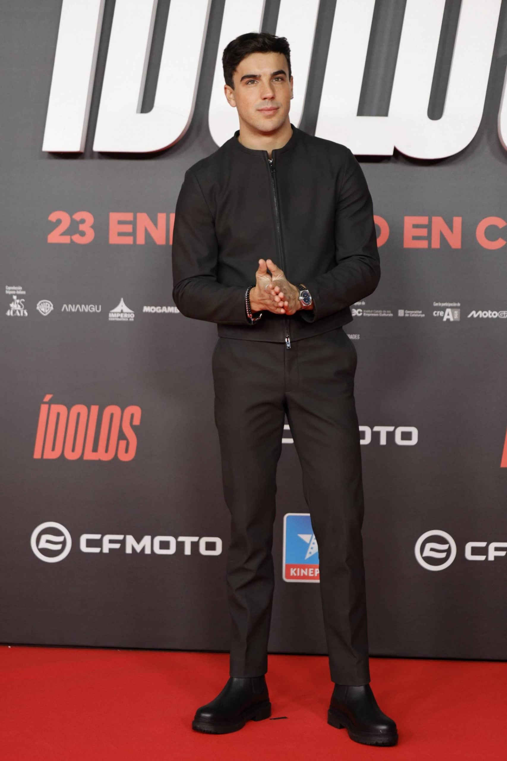 &Oacute;scar Casas en la premiere de '&Iacute;dolos'. (Foto: Gtres)