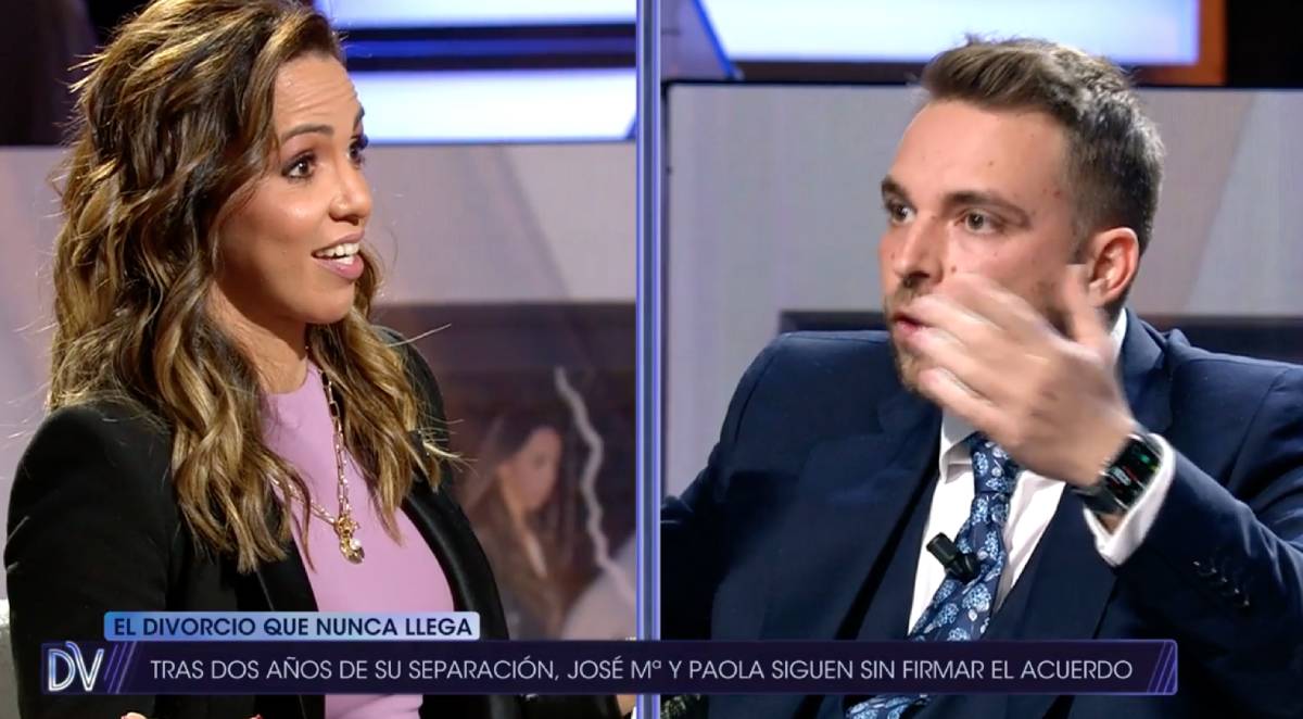 Momento de m&aacute;xima tensi&oacute;n en &iexcl;De viernes! durante el esperado cara a cara. (Foto: Telecinco)
