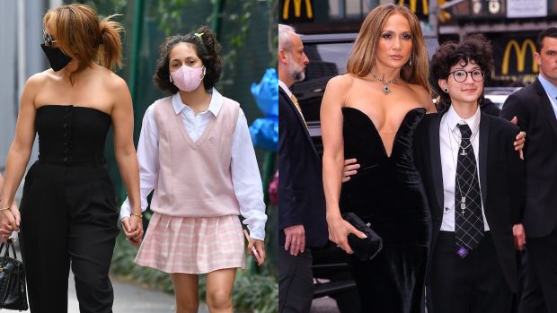 El antes y el despu&eacute;s de Emme, el hije de JLO. (Fotos: Gtres)