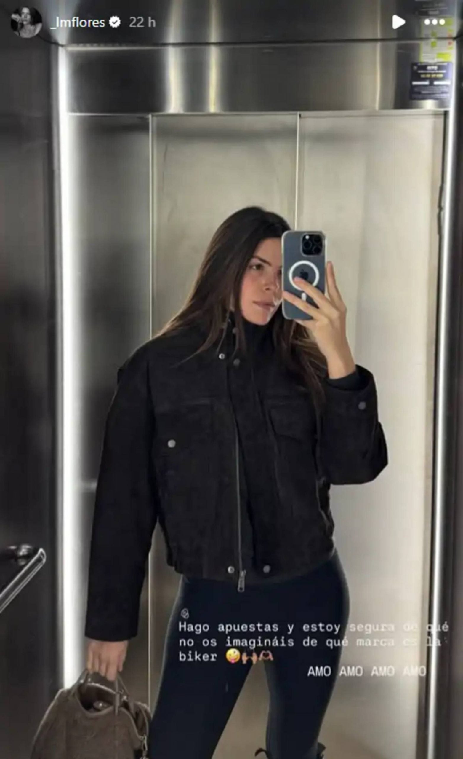 Laura Matamoros frente a un espejo. (Foto: Instagram)