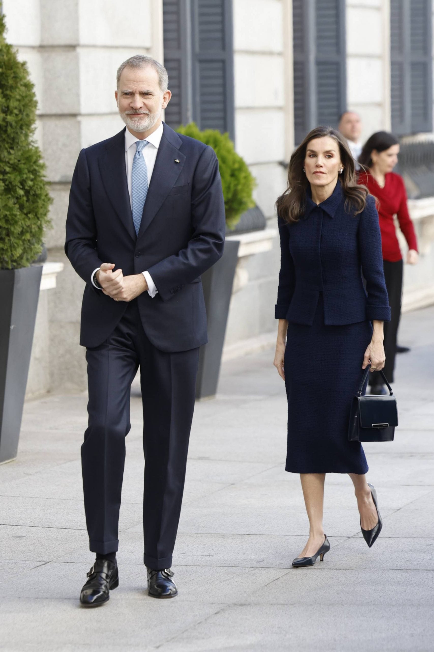 Los Reyes Felipe y Letizia en un acto oficial. (Foto: Gtres)