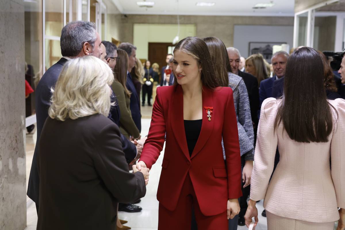 Leonor, en su llegada al Congreso para un acto institucional. (Foto: Gtres)