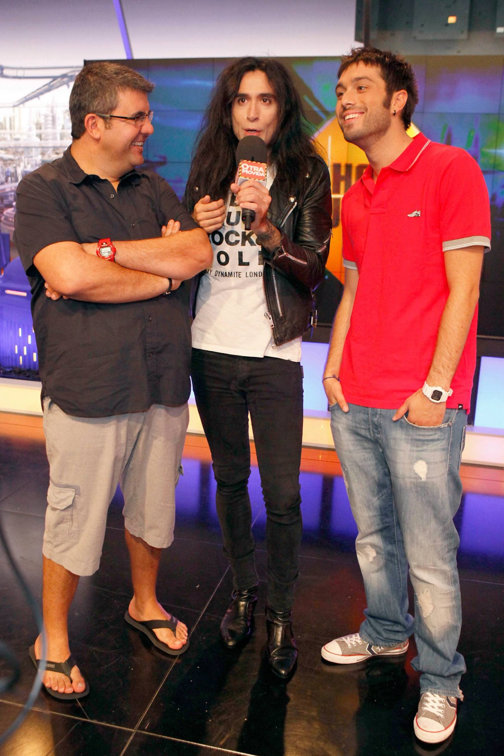 Florentino Fern&aacute;ndez, Mario Vaquerizo y Dani Mart&iacute;nez en 'El Hormiguero'. (Foto: Gtres)